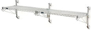 Nexel Poly-Green Wall Mount Wire Shelving, 48" W x 18" D x 14" H 1-Shelf Add-On