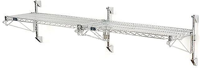 Nexel Poly-Green Wall Mount Wire Shelving, 42" W x 24" D x 14" H 1-Shelf Add-On