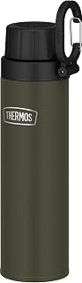 Thermos RBAA-500 KKI Outdoor Series Water Bottle, Cold Insulated Carbonated Beverage Bottle with Carry Loop, 16.9 fl oz (500 ml), Khaki, Cold Insulator Only