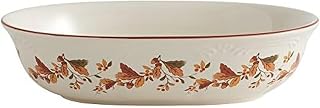 Pfaltzgraff Autumn Berry Oval Vegetable Bowl, white, 11 inches