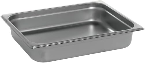 HUBERT 1/2 Size Steam Table Pan 22 Gauge Stainless Steel - 2 1/2"D