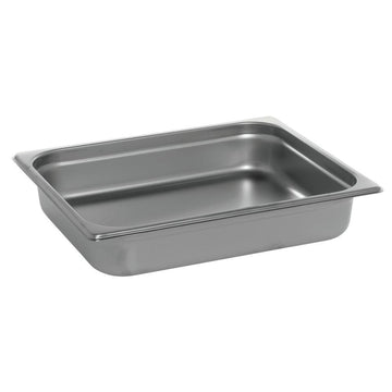 1/2 Size Steam Table Pan 22 Gauge Stainless Steel - 2 1/2"D by HUBERT – Stainless Steel, Model 24811