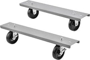Global Industrial Caster Base Set for C-Channel Open Leg 48 to 72" W x 30 & 36" D Workbench