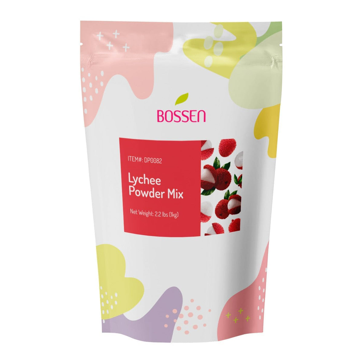 Bubble Tea Powder Mix - 2.2 Pound (Lychee) by Bossen – 35.2 Ounce (Pack of 1)