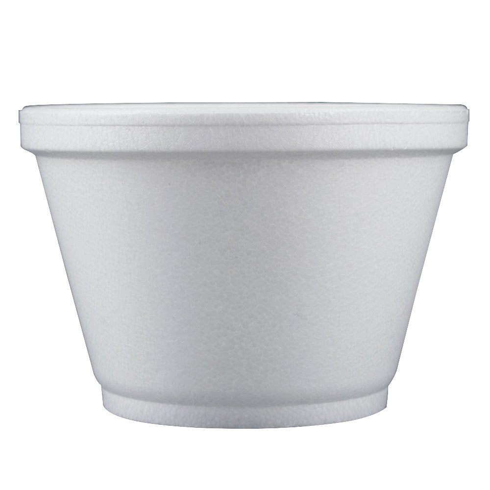 6SJ12 Squat Foam Containers by DART – 1 Count (Pack of 1), Foam, Model DCC6SJ12