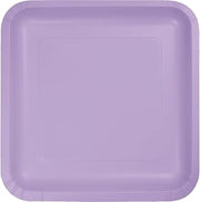 Creative Converting Touch of Color 18 Count Square Paper Dinner Plates, Luscious Lavender , One size -