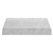 Marble Look Display Riser - 12"L x 15"W x 2"H by HUBERT – Plastic, White, Model H0053-MARBLE