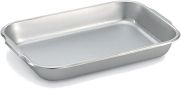 Bake/Roast Pan, Stainless Steel, 6-1/2 Qt.