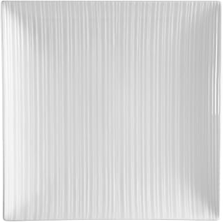 CAC China SUS-SQ5 Sushi Signature 5-7/8-Inch Bone White Porcelain Square Plate, Box of 36