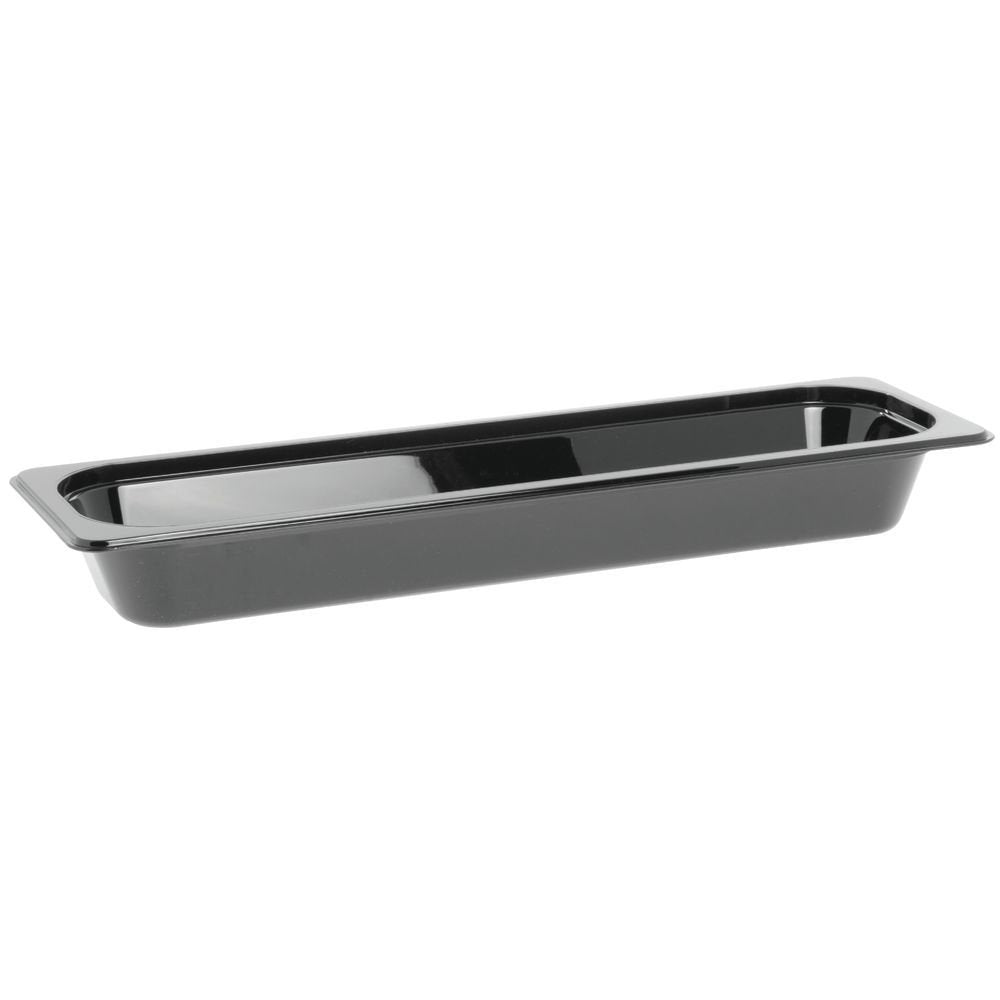 Camwear Food Pan Half Size Long Black 2 1/2" by Cambro – Half Size, Polycarbonate, Black, Model 99511325900