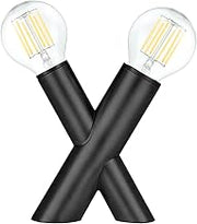 Dainolite Temora 2 Light Table Lamp - Matte Black