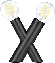 Dainolite Temora 2 Light Table Lamp - Matte Black