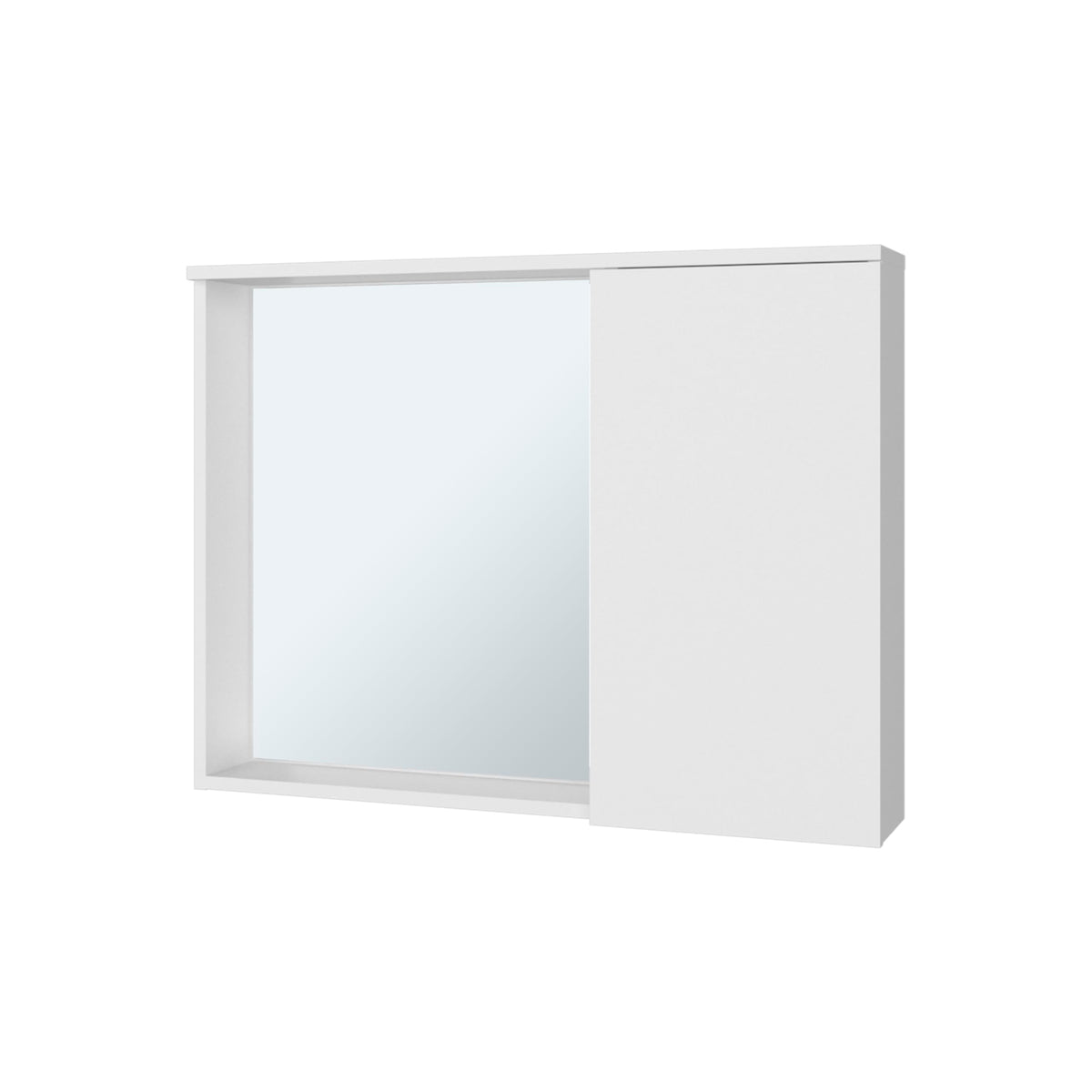 31" Nome Medicine Cabinet with Interior Storage Compartments by DEPOT E-SHOP – Engineered Wood, White, Model DE-GLB11581