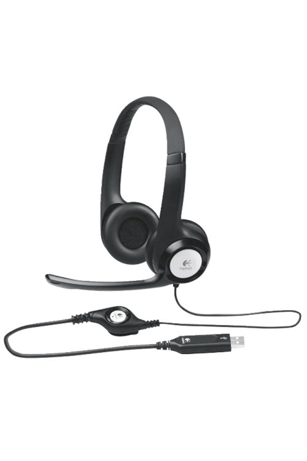 H390 Black with Cable by Logitech – Black, Model 5099206030015