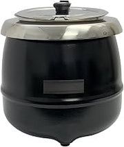 GS1650 10-1/2 Quart Soup Kettle, 120 v, Black, Stainless Steel