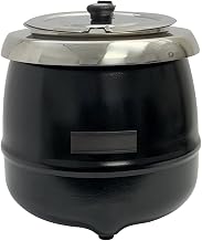 GS1650 10-1/2 Quart Soup Kettle, 120 v, Black, Stainless Steel