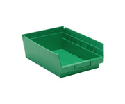 QUANTUM STORAGE SYSTEMS Green / 12L x 9W x 4H / Economy 4" Shelf Bins Open Storage Bins