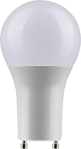 Satco S9707 GU24 LED Light Bulb A19, 2700K, Dimmable, 4.31 inches, Frosted White Finish