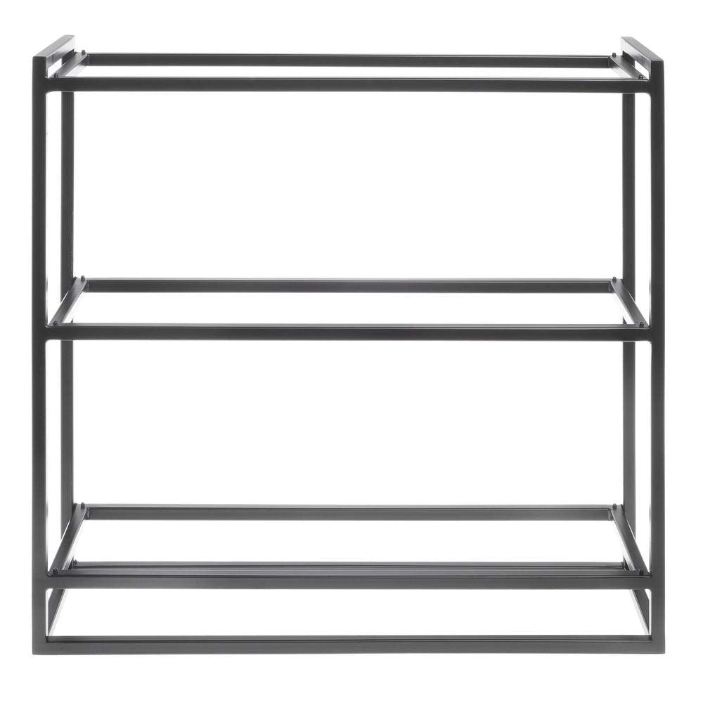 3-Tier Display Shelf with Marble Shelves - 21"L x 6 2/5"W x 20 7/8"H by HUBERT – Marble, Model 48498+34778