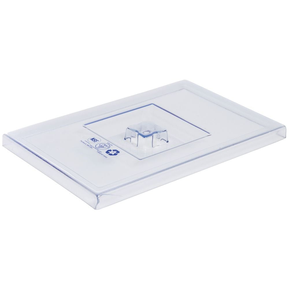 5 1/4 and 12 gal Clear Plastic Replacement Ingredient Bin Lid - 14 3/4"L x 9 1/2"W x 1"H by HUBERT – 14 3/4 x 9 1/2 x 1 inches, Plastic, Clear, Model 4434-2H-3901