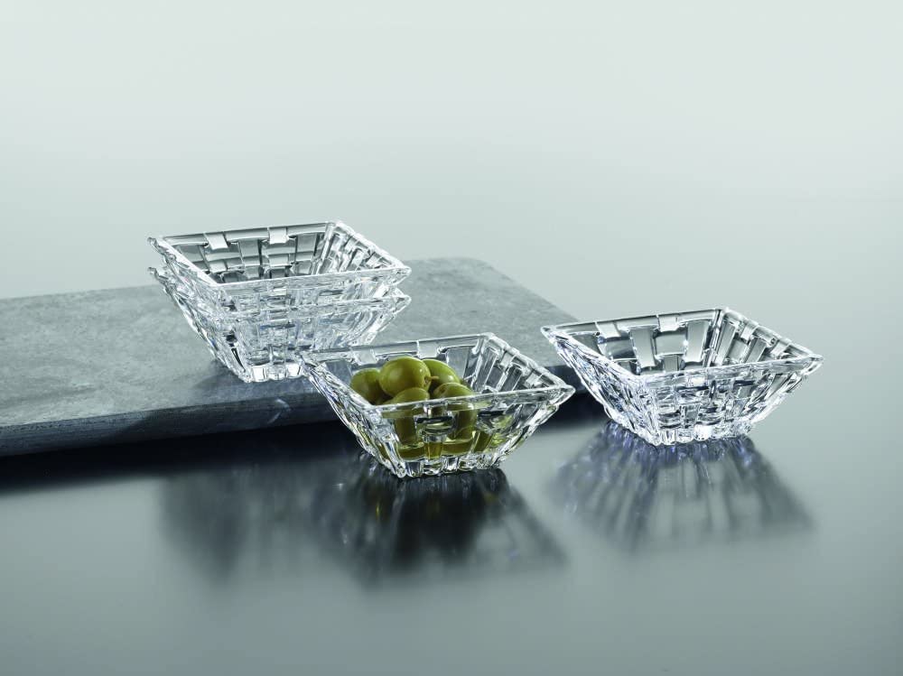 Bossa Nova Collection Dip Bowl Set of by Nachtmann – Set of 4, 37 milliliters, Crystal, Clear, Pack of 4