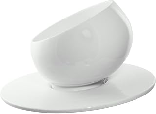 10 Strawberry Street Whittier 6.5"/ 28 Oz Angled Bowl, Set of 4, White
