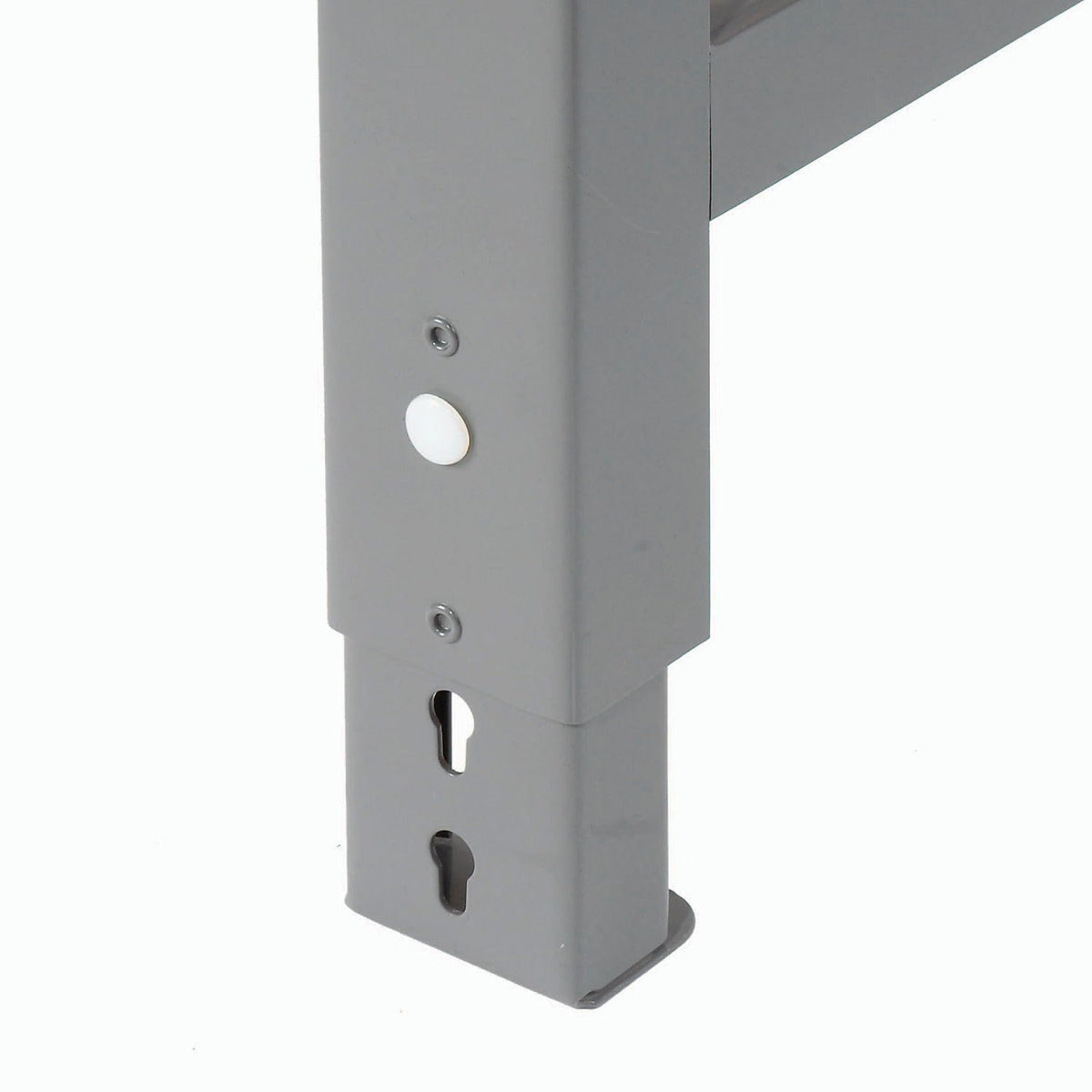 Adjustable Height Workbench C-Channel Leg by Global Industrial – 36"L x 96"W x 3"H, Steel, Gray, Model 601431