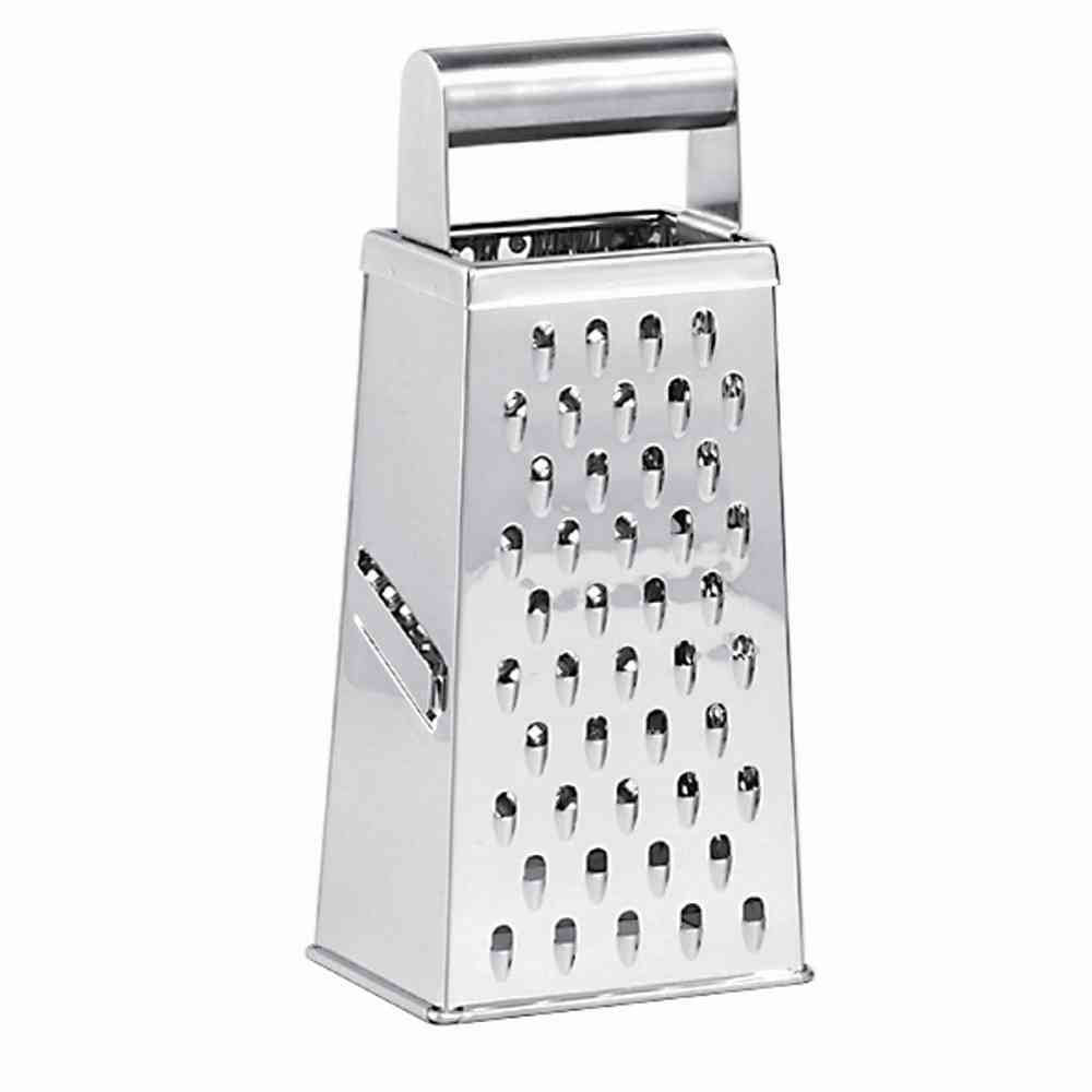 ER rf Square Grater by GEFU – 24cm, Stainless Steel, Silver, Model GF10750