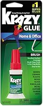 Krazy Glue Home and Office Brush-On Glue, 0.18 oz (Pack of 24)