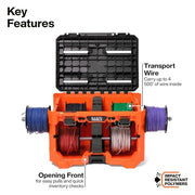 KLEIN TOOLS Wire Spool Dispenser / Orange / 120.0 pounds Tool Bags