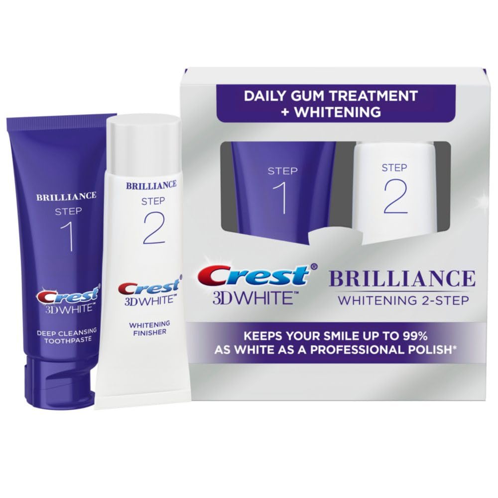 3D White 2-Step Teeth Whitening Toothpaste Kit by Crest – 6.3 Ounce (Pack of 1), Plastic, Daily, Model 313599