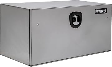Buyers Products 1702655 Polished Stainless Steel Underbody Truck Tool Box, 18 x 18 x 36 Inch, Locking T-Handle Compression Latch, 16 Ga Stainless, Underbed or Flat Mount Storage Box