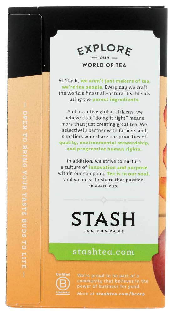Tea Green Ginger Peach Matcha (Pack of 2) by Stash – 18 Count, Model 00931345