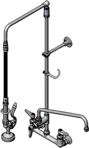 T&S Brass B-0131-ADF14-B Pre-Rinse Units, Includes 8" Wall Mount, B-0107, 14" Add-On Nozzle, 6" Wall Bracket