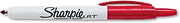 Sharpie Retractable Permanent Markers, Fine Tip, Red, 12/Pack (32702)
