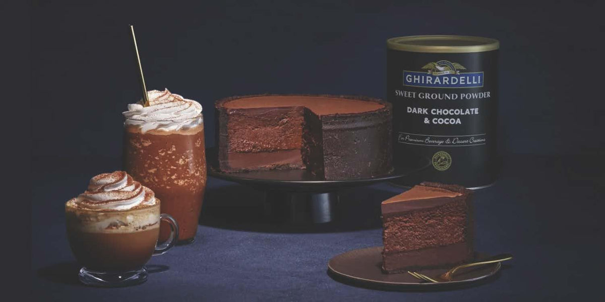 Dark Chocolate & Cocoa Sweet Ground Powder by Ghirardelli – 3 Pound (48 Ounce), Model CG-40975