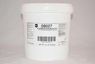 General Mills Pillsbury Blueberry Muffin Batter, 18 Pound -- 1 each.