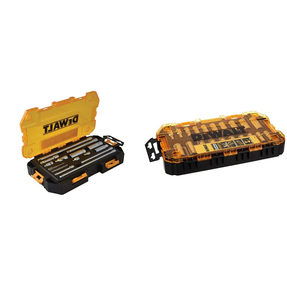 DEWALT Accessory tool kit, 15pc + Socket Set / One Size / 1 Socket & Socket Wrench Sets