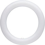 Satco S16510 11W LED Circline T9 Lamp, CCT Selectable 3000K-6500K Soft White to Daylight, 1300-1400 Lumens, Frost, G10q 4-Pin Base, 120-277V, Damp Location, 50000 Hours, Type A/B (2 Pack)