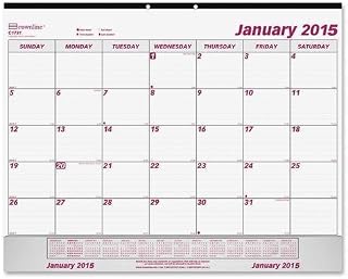 REDC1731V - Rediform Vinyl Strip Monthly Desk Pad