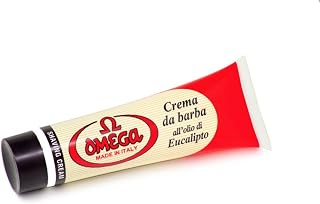 Omega Perma Brands Shaving Cream - Eucalyptus - 100 ml 3.5oz