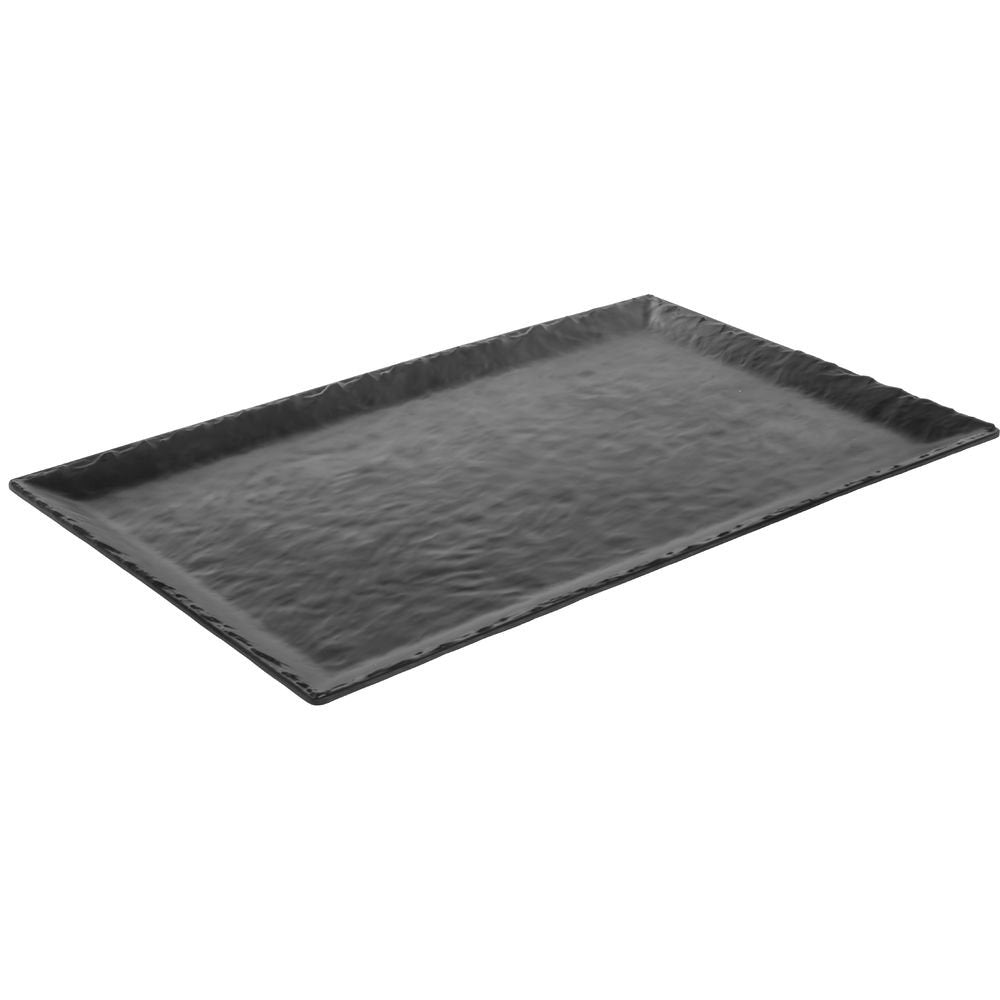 Cal-MIL Rectangular Melamine Platter Faux Slate Collection 21L x 13W by CAL MIL PLASTIC PRODUCTS INC – Large, Plastic, Black, Model 688640193681