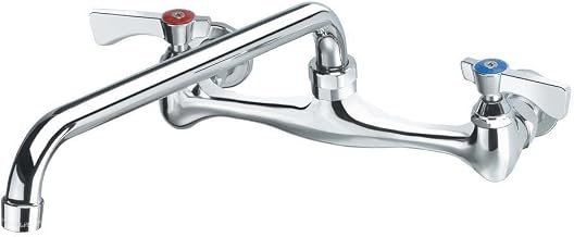 Krowne 12-812L Krowne Silver Series Faucet, Splash-Mounted, 8" Centers, 12" Swing spout, Quarter-Turn Ceramic Cartridge Valve, Low Lead Compliant‌‌‌‍‌‌‌‍‌‌‍‌‌‌‌‍‌‌‌‍‌‌‍‌‌‌‌‍‌