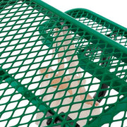 Global Industrial Green / 81D x 81W x 29.5H in / Industrial Picnic Tables