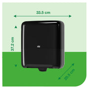 Matic Paper Towel Dispenser H by Tork – Plastic, Black, Model 5510282