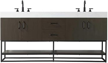 Caroline Bathroom Vanity Mocha Brown