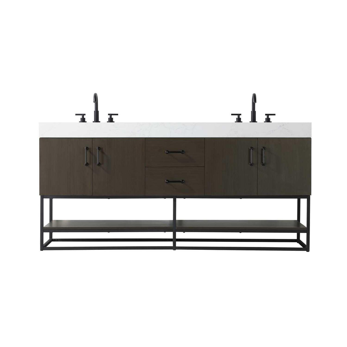 Caroline Bathroom Vanity Mocha Brown by Lighting Design – Wood, Mocha Brown, Model 5608963
