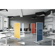 Ghent Blue / 75" H x 38" W / Modern Dry Erase Boards