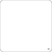 DayMark Safety Systems DissolveMark IT110080 Blank Dissolvable Label, 2.5" x 2.5", 125 per Roll