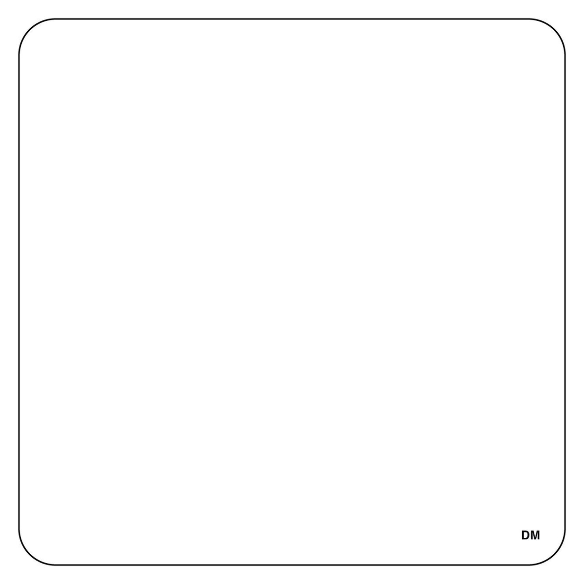 DissolveMark Blank Dissolvable Label by DayMark Safety Systems – 2.5" x 2.5", Paper, White, Model IT110080